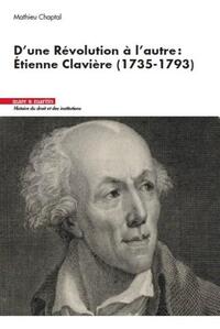 Picture of D'une Révolution à l'autre : Étienne Clavière (1735-1793)