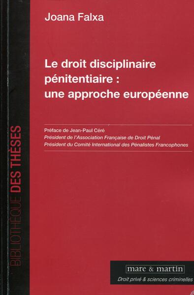 Picture of Le droit disciplinaire pénitentiaire : une approche européenne