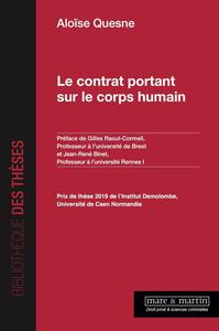 Picture of Le contrat portant sur le corps humain