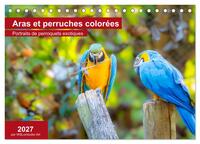 Image de Aras et perruches colorées (Calendrier de bureau 2027 DIN A5 vertical), CALVENDO calendrier mensuel