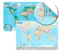 Image de Carte Du Monde (Politique Et Physique / Sans Barre