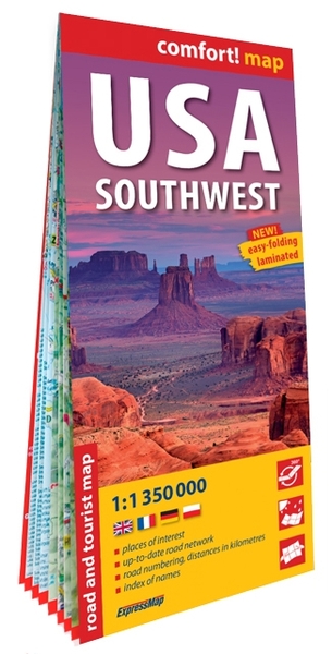 Image de États-Unis d'Amérique. Sud Ouest (USA S-W) 1/1M350 (carte grand format laminée)