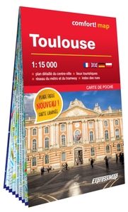 Picture of Toulouse 1/15.000 (carte laminée format poche - plan de ville)