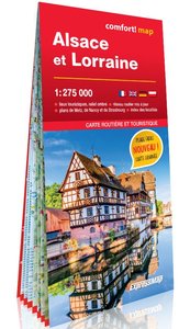 Image de Alsace et Lorraine 1/275.000 (carte grand format laminée)
