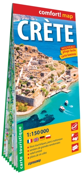 Image de Crète 1/150.000 (carte grand format laminée)