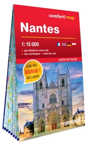 Image de Nantes 1/15.000 (carte laminée format poche - plan de ville)