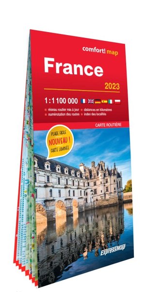 Image de France 2023 1/1M100 (carte format grand laminée)
