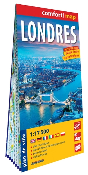 Picture of Londres 1/17.500 (carte grand format laminée - plan de ville)