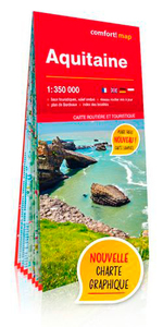 Image de Aquitaine 1/350.000 (Carte Grand Format Laminée)
