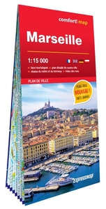 Picture of Marseille 1/15.000 (carte grand format laminée - plan de ville)
