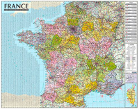 Image de France 1/1M050 (Carte Murale Laminée - Sans Barre)