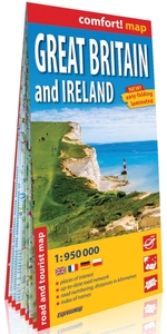 Image de Grande-Bretagne et Irlande 1/950.000 (carte grand format laminée)