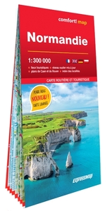 Image de Normandie 1/300.000 (carte grand format laminée)