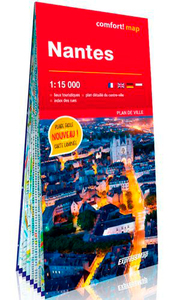 Picture of Nantes 1/15.000 (Carte Laminée Grand Format)