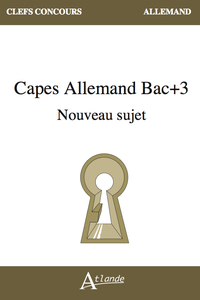 Image de CAPES Allemand Bac+3 Nouveau sujet