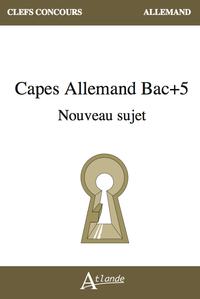 Image de CAPES Allemand Bac+5 Nouveau sujet