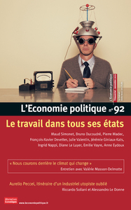 Picture of L'Economie politique - numéro 92 Le travail dans tous ses états