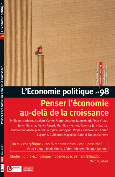 Picture of L'Economie politique - N° 98 Penser l'économie au-delà de la croissance