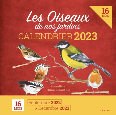 Picture of CALENDRIER 2023 - LES OISEAUX DE NOS JARDINS