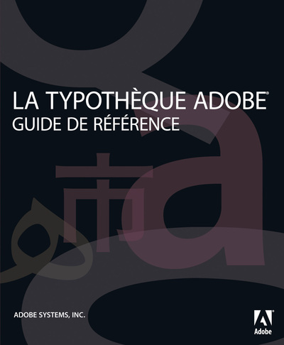 Picture of TYPOTHEQUE ADOBE GUIDE DE REFERENCE (LA)