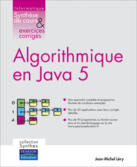 Picture of ALGORITHMIQUE EN JAVA 5 SYNTHESE DE COURS & EXERCICES CORRIGES