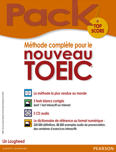 Image de METHODE COMPLETE POUR LE NOUVEAU TOEIC, PACK TOP SCORE: LE LIVRE+5 LIVRES AUDIO+LE DICO DE RÉFÉRENCE