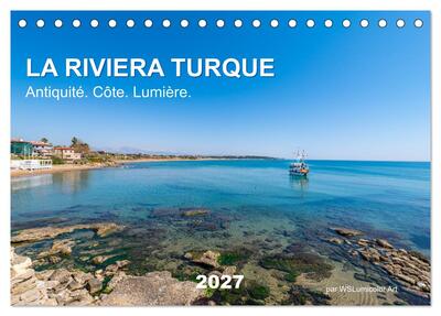 Image de LA RIVIERA TURQUE Antiquité. Côte. Lumière. (Calendrier de bureau 2027 DIN A5 vertical), CALVENDO calendrier mensuel