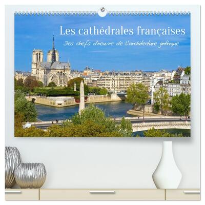 Picture of Les cathédrales françaises - Des chefs-d'oeuvre de l'architecture gothique  (Calendrier mural 2027 DIN A2 vertical) calendrier de bureau