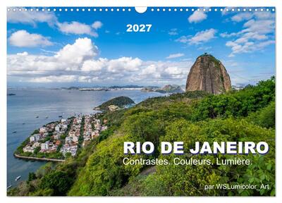 Picture of RIO DE JANEIRO Contrastes. Couleurs. Lumière. (Calendrier mural 2027 DIN A3 vertical), CALVENDO calendrier mensuel