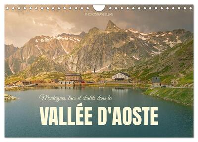 Image de Montagnes, lacs et chalets dans la vallée d'Aoste (Calendrier mural 2027 DIN A4 vertical), CALVENDO calendrier mensuel