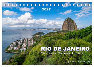 Picture of RIO DE JANEIRO Contrastes. Couleurs. Lumière. (Calendrier de bureau 2027 DIN A5 vertical), CALVENDO calendrier mensuel