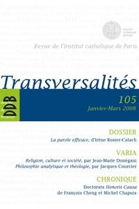 Image de Transversalités n°105