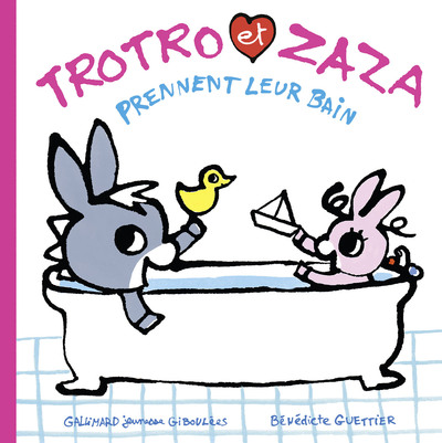 Image de Trotro et Zaza prennent leur bain