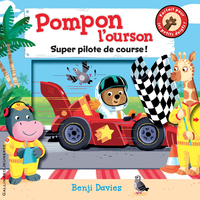 Image de Pompon l'ourson super pilote de course !