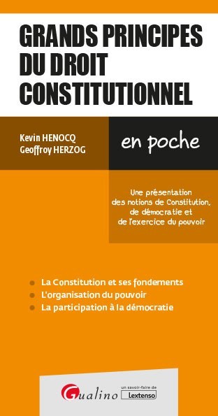 Picture of Grands principes du droit constitutionnel