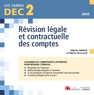 Image de DEC 2 - Révision légale et contractuelle des comptes
