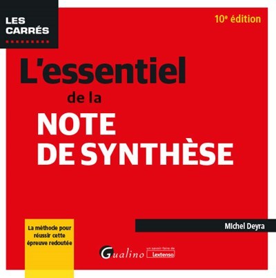 Image de L'essentiel de la note de synthèse