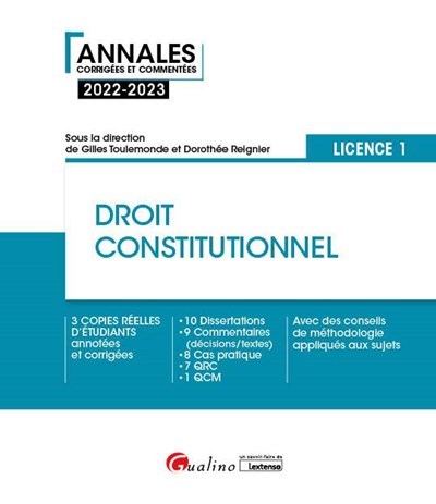 Picture of Droit constitutionnel - L1