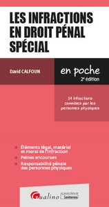 Image de Les infractions en droit pénal spécial