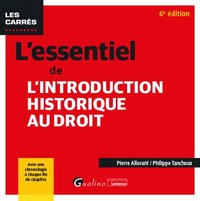 Image de L'essentiel de l'introduction historique au droit