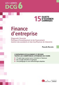 Image de DCG 6 - Exercices corrigés Finance d'entreprise