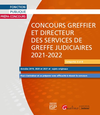 Image de Concours Greffier et Directeur des services de greffe judiciaires 2021-2022