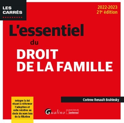 Image de L'essentiel du droit de la famille