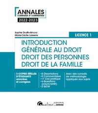 Image de Introduction générale au droit et droit des personnes et de la famille - L1, 6ème édition