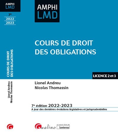 Image de Cours de droit des obligations