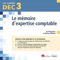 Image de DEC 3 - Le mémoire d'expertise comptable