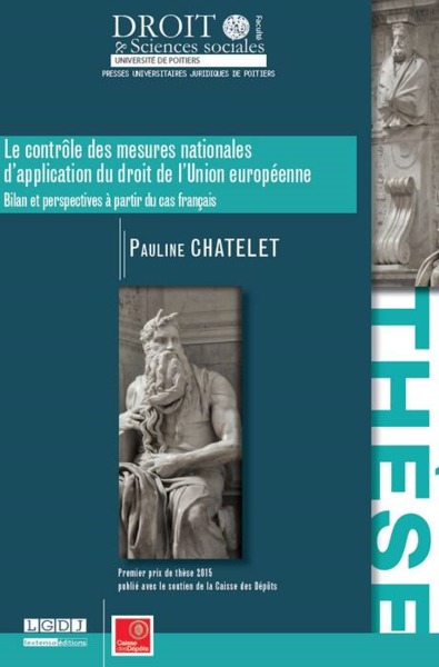 Picture of LE CONTRÔLE DES MESURES NATIONALES D'APPLICATION DU DROIT DE L'UNION  EUROPÉENNE
