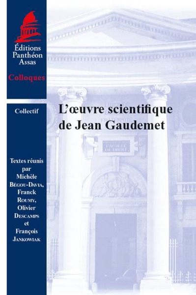 Image de L'OEUVRE SCIENTIFIQUE DE JEAN GAUDEMET