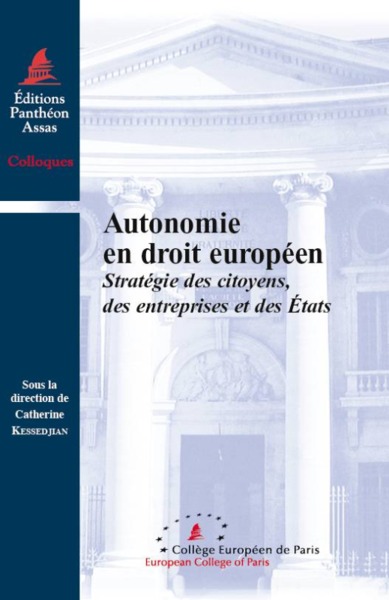 Picture of AUTONOMIE EN DROIT EUROPÉEN