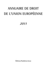 Picture of ANNUAIRE DE DROIT DE L'UNION EUROPÉENNE 2011